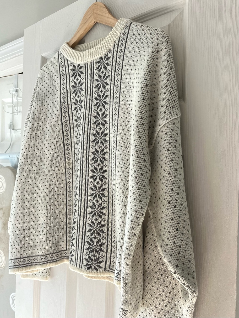 Vintage Esprit Sport Scandinavian Nordic Sweater Oversized Boxy Wool Blend - Picture 6 of 9